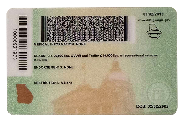 Georgia Fake IDs (2025 version)
