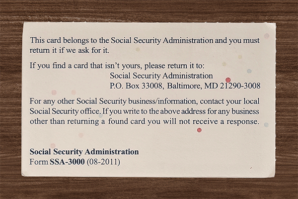 SSN Card