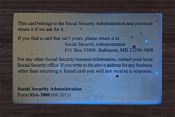 SSN Card