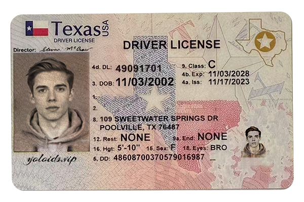 Texas Fake Dirvers Licence (2025 version)
